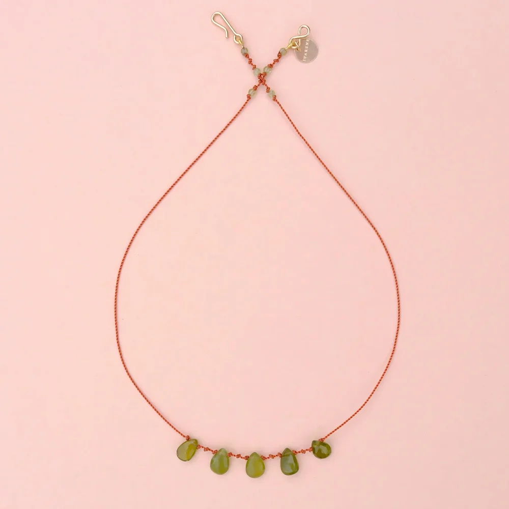 Ivarene - Collier 5 gouttes - Vesuvianite