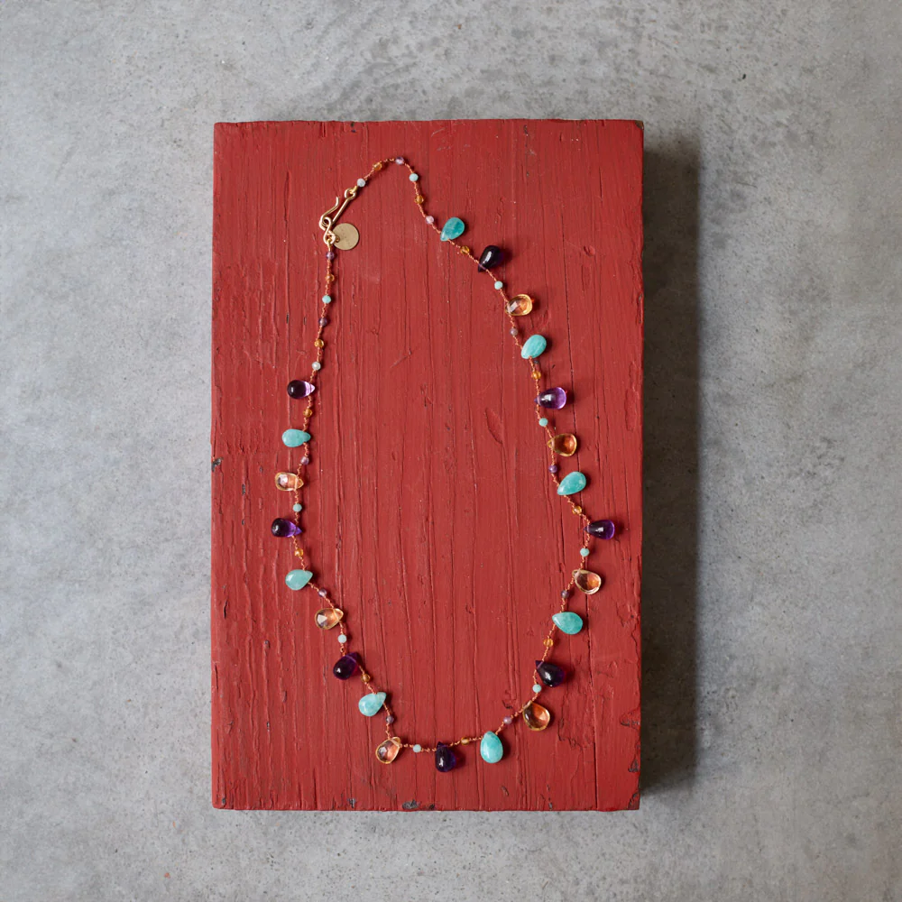 Ivarene x Merci - Collier - Citrine, Amazonite & Améthyste - Image 3