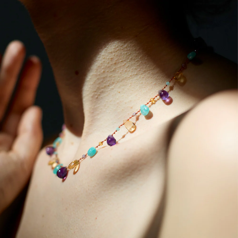 Ivarene x Merci - Collier - Citrine, Amazonite & Améthyste - Image 4