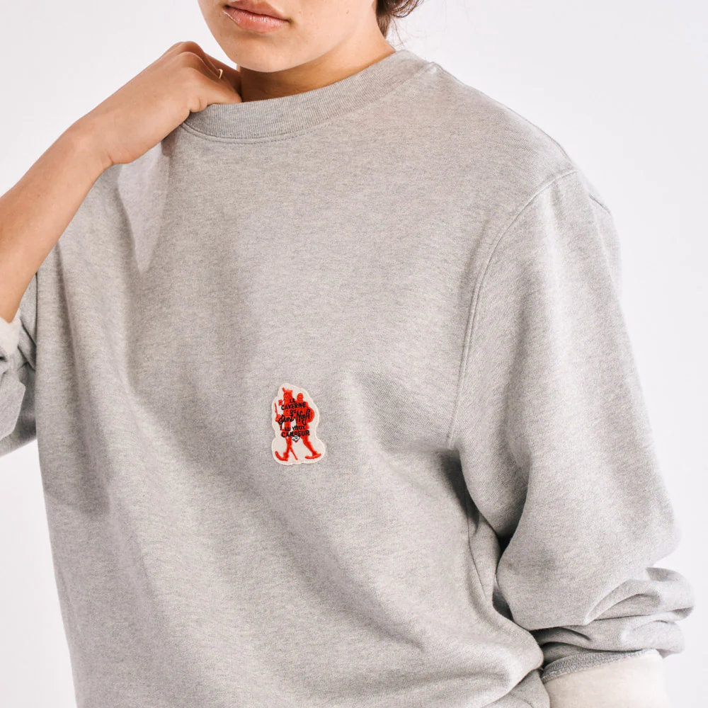La Caverne du Pont-Neuf x Au Vieux Campeur - Sweat Patch - Gris Clair - Image 6