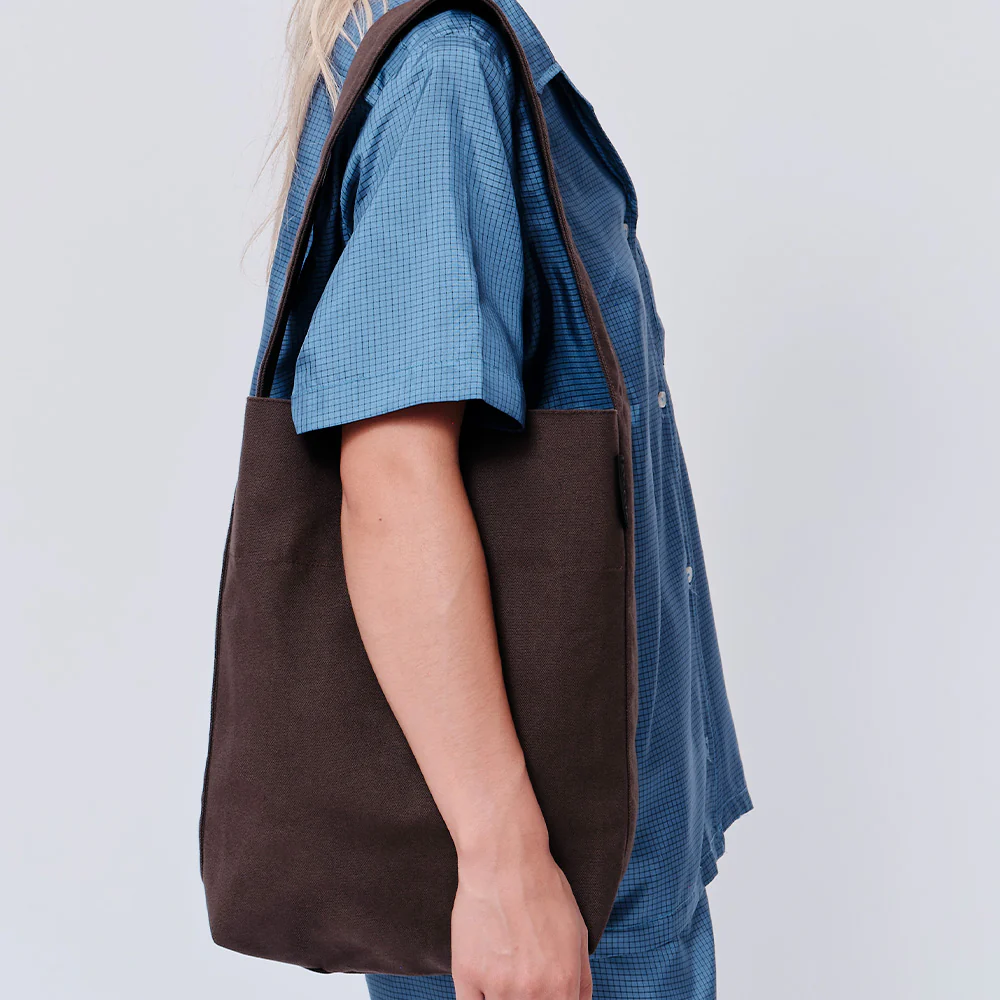 Kaan - Sac Midi Bucket Tote - Bourbon - Image 3