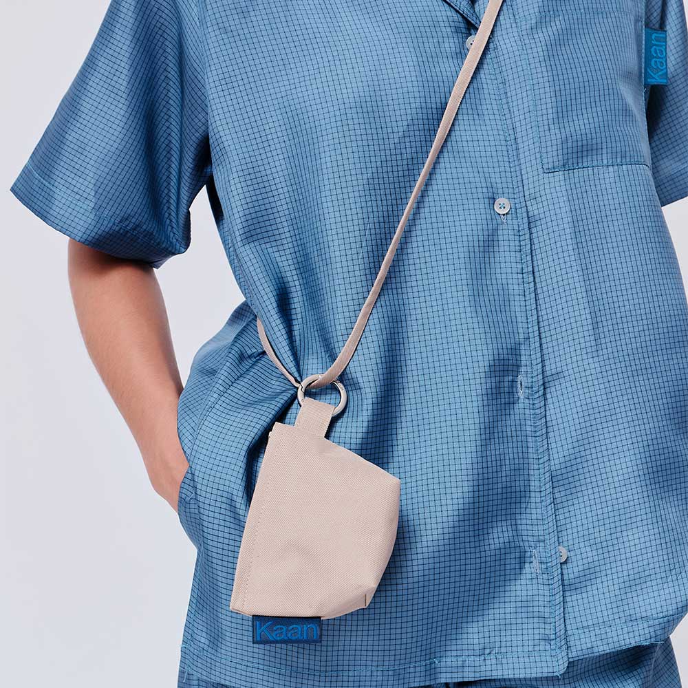 Kaan - Sac Mini Lanyard Pouch - Sand - Image 3