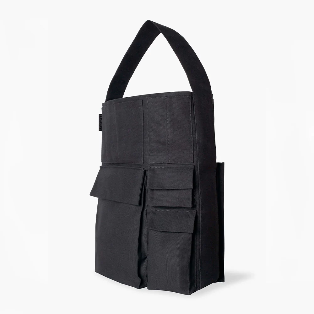 Kaan - Sac Pockets Bucket Tote - Noir - Image 5
