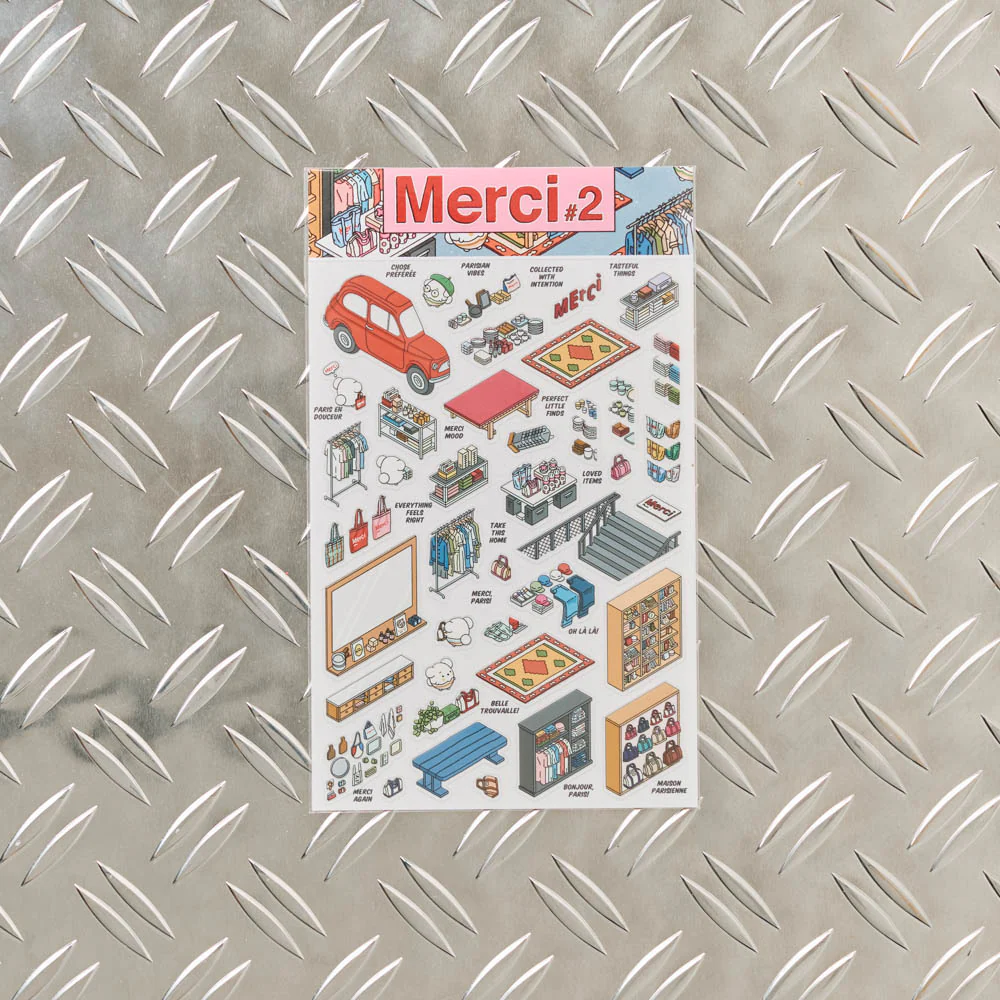 Kit stickers Merci #2