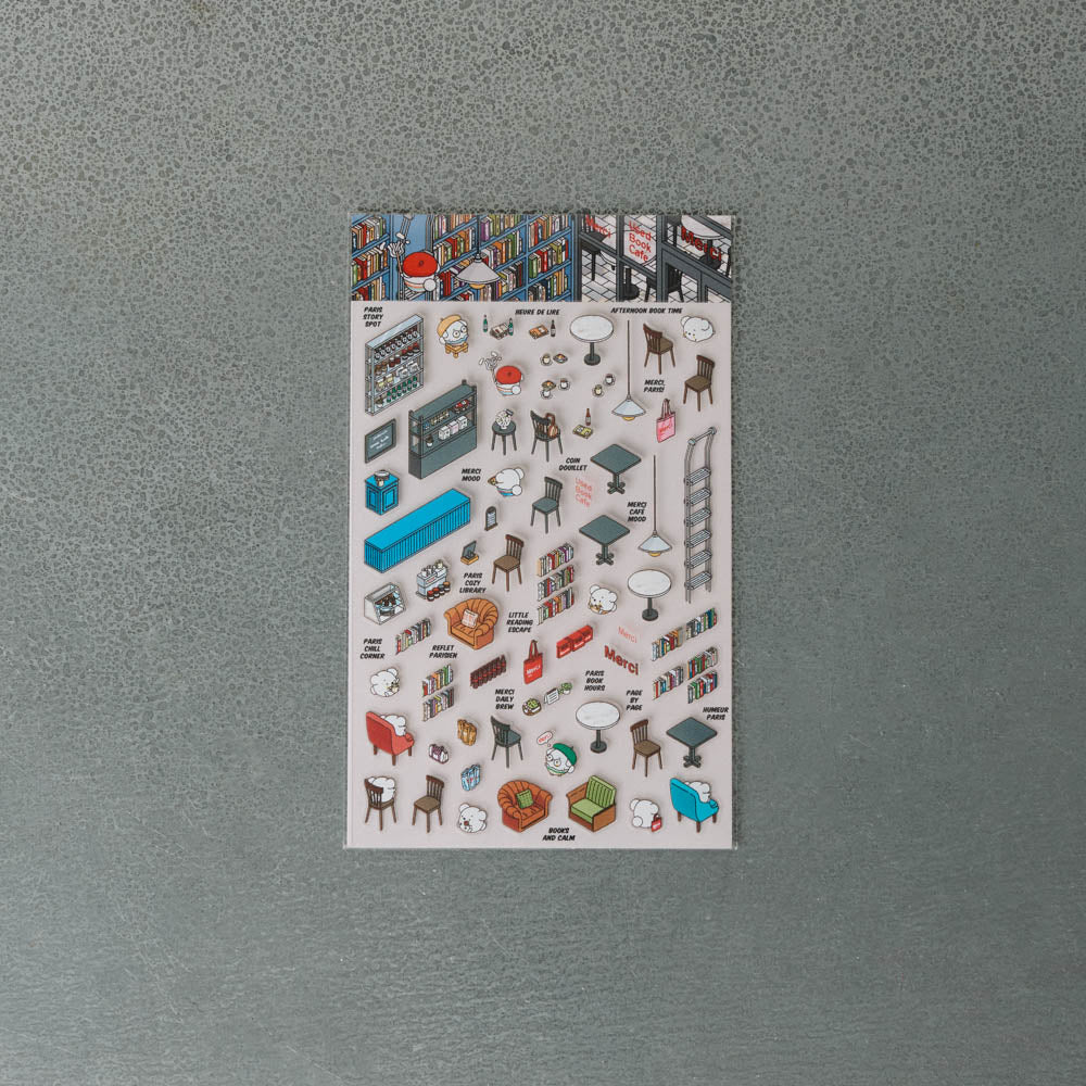 Kit stickers Used Book Café - Image 4