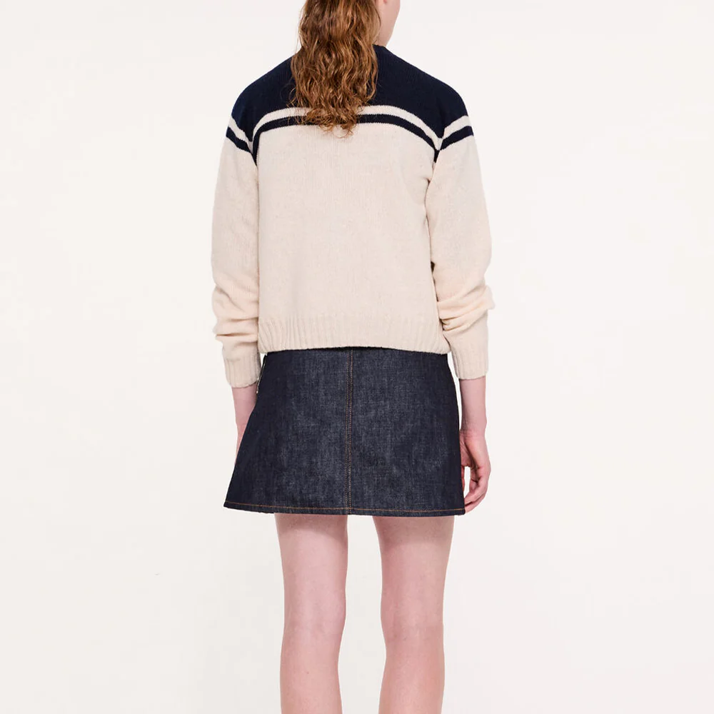 La Fetiche - Cardigan Maar - Ecru et Marine - Image 3