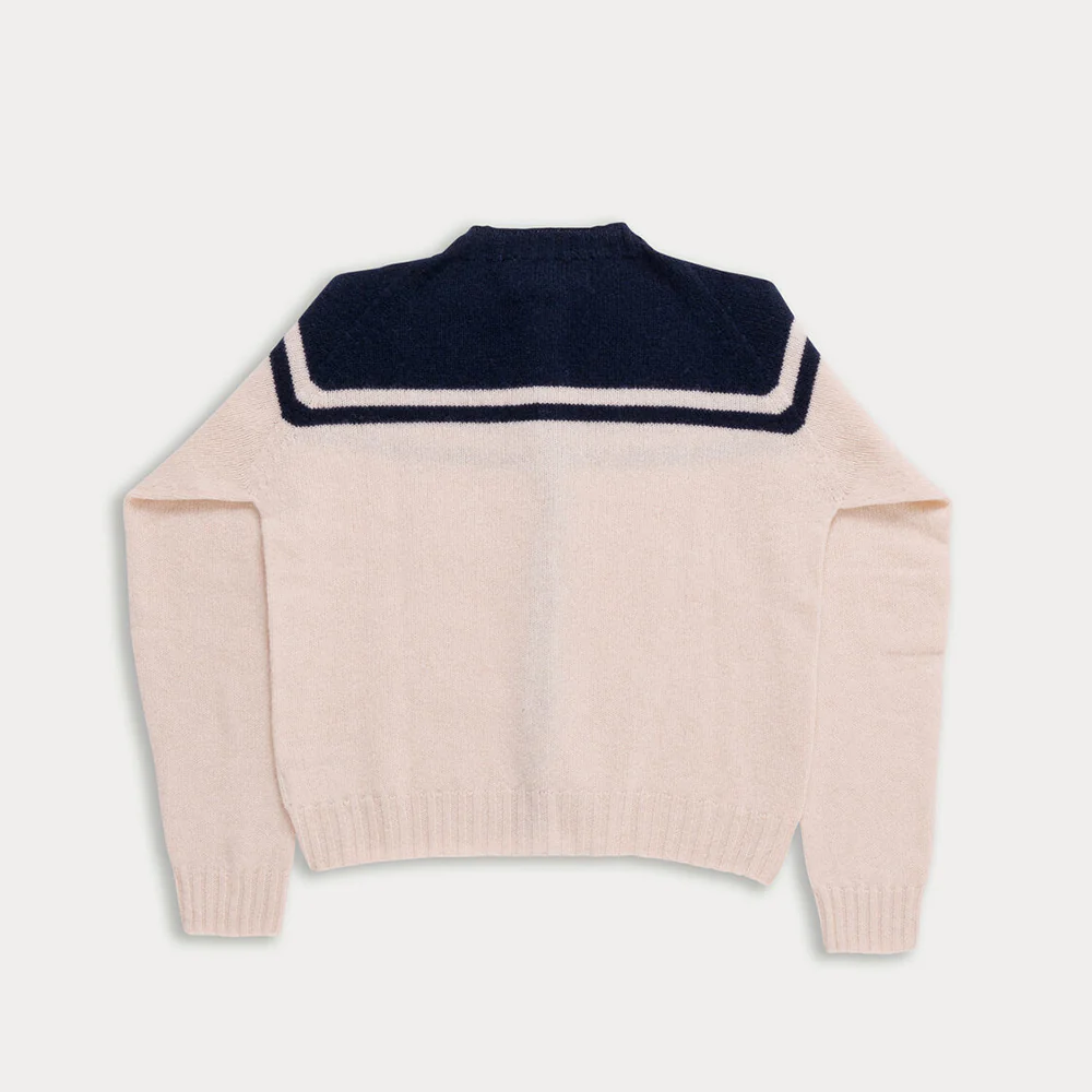 La Fetiche - Cardigan Maar - Ecru et Marine - Image 4
