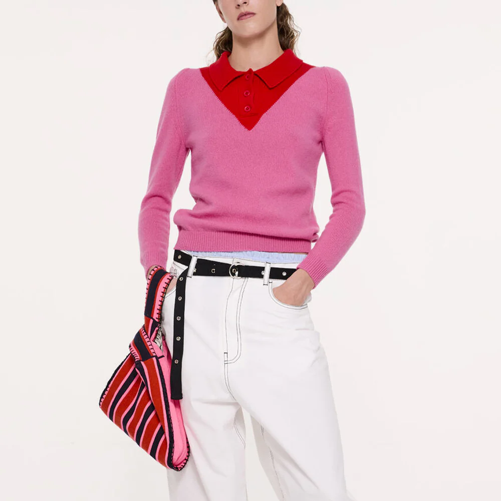 La Fetiche - Polo Lori - Rose et Rouge - Image 2