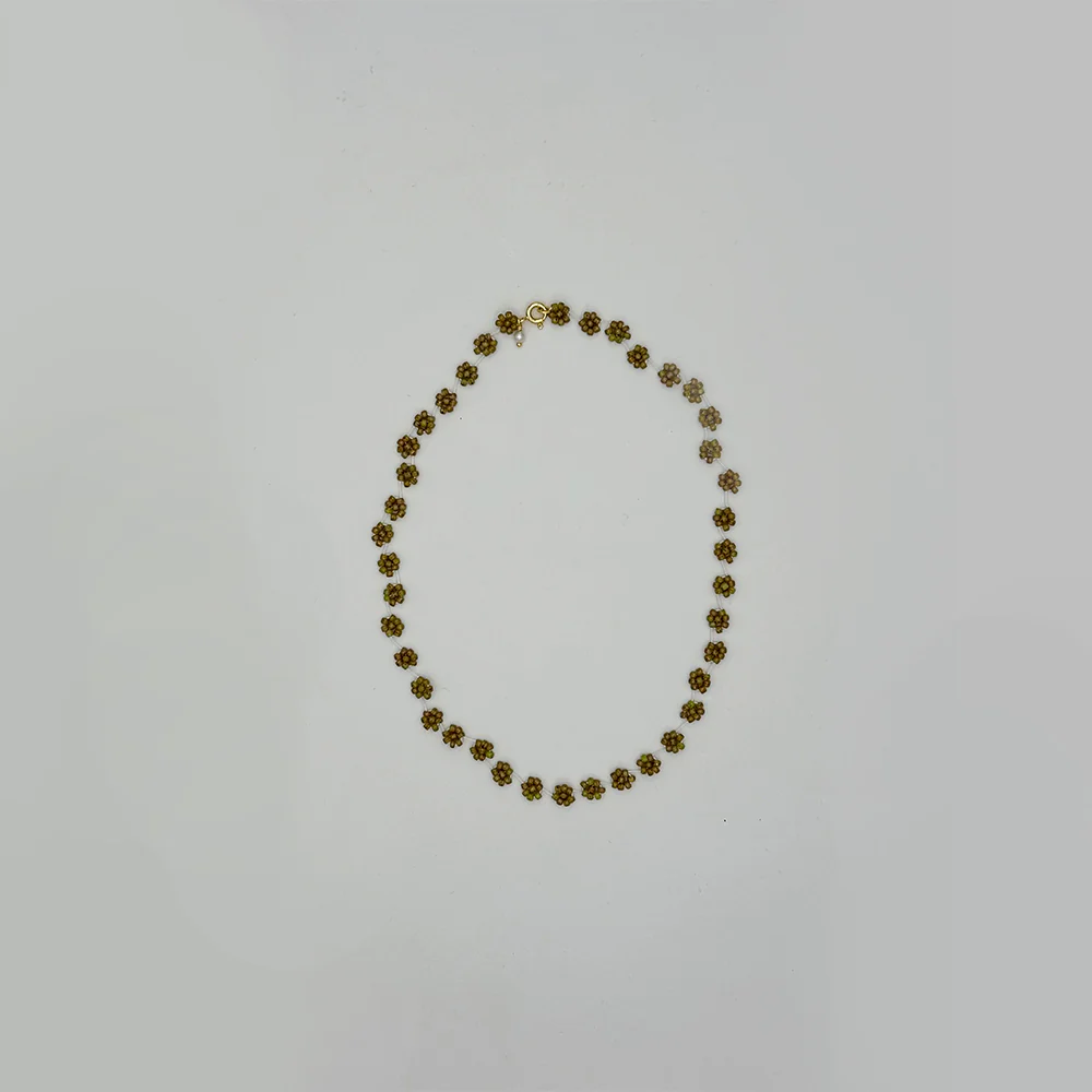 Labro - Collier Fiori - Olive