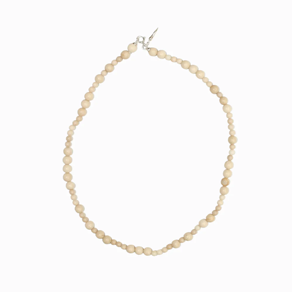 Labro - Collier Piccolo Otto - Fossil Blanc
