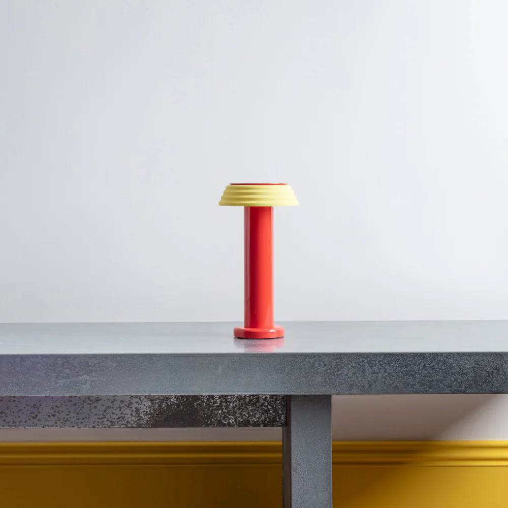 Lampe portable rechargeable - Rouge Jaune - Sowden - Image 4