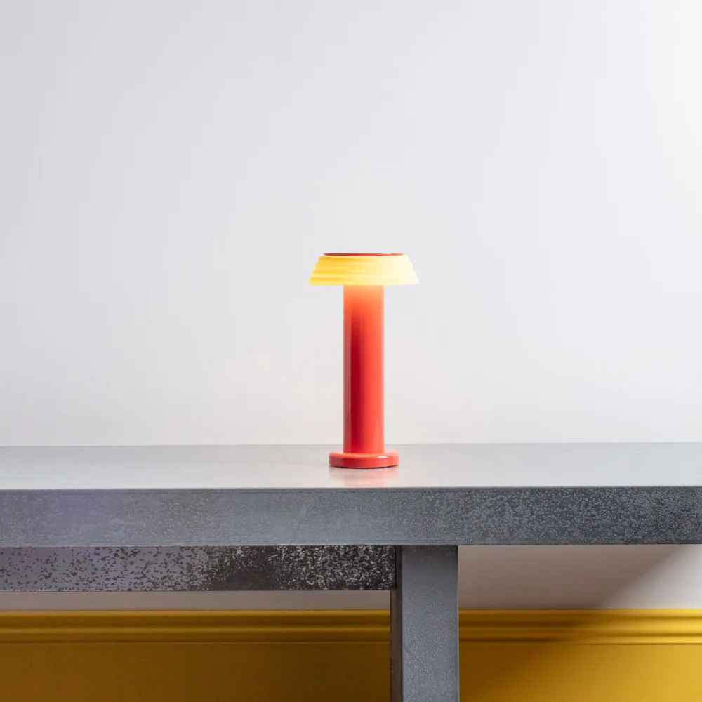 Lampe portable rechargeable - Rouge Jaune - Sowden - Image 6