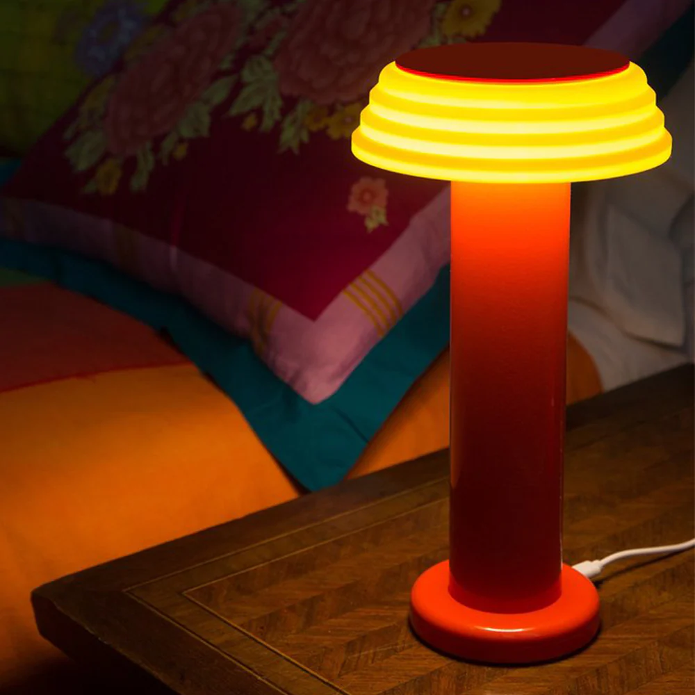 Lampe portable rechargeable - Rouge Jaune - Sowden - Image 9