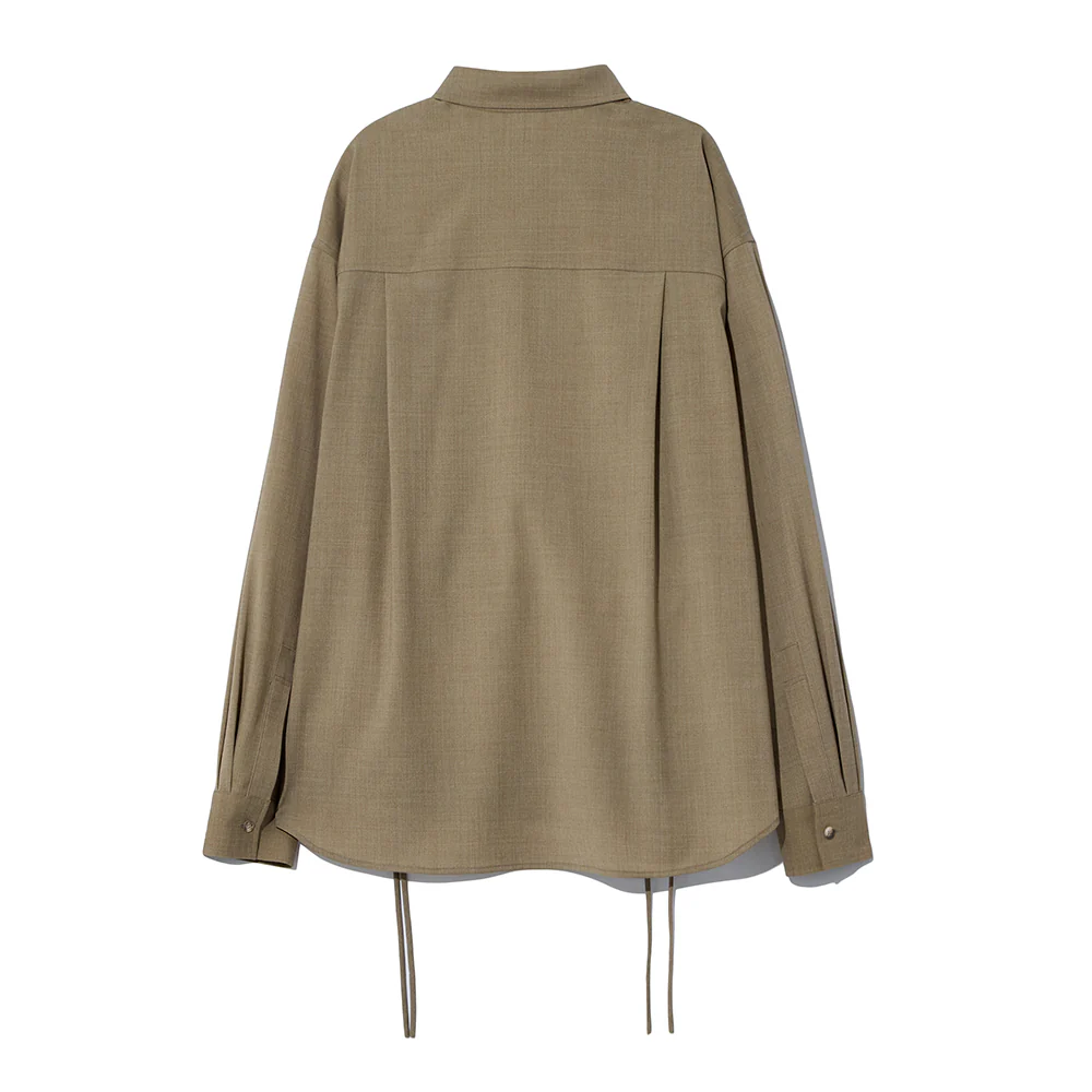 Le 17 septembre - Chemise à torsades latérales - Marron - Image 2