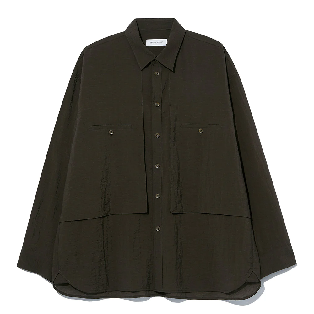 Le 17 septembre - Chemise Cargo Oversize - Marron