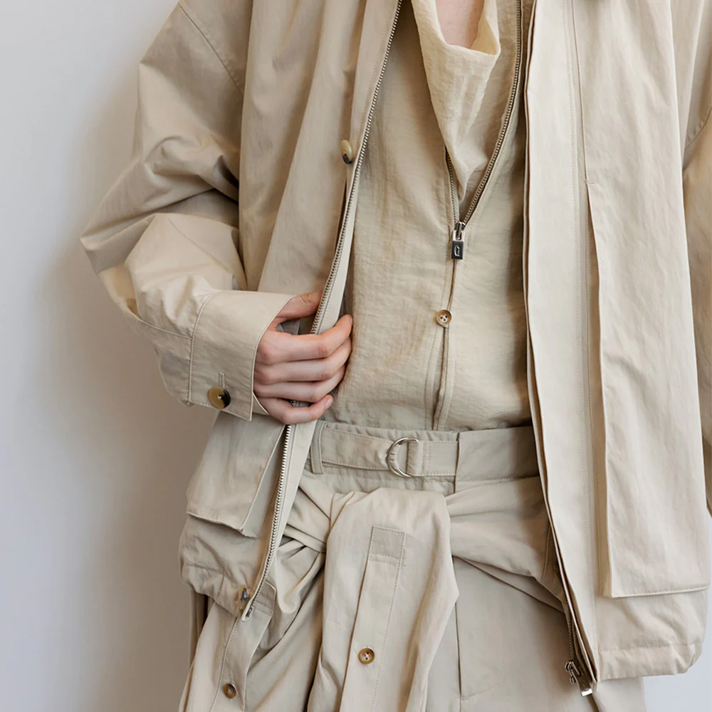 Le 17 septembre - Veste Zip - Beige - Image 4
