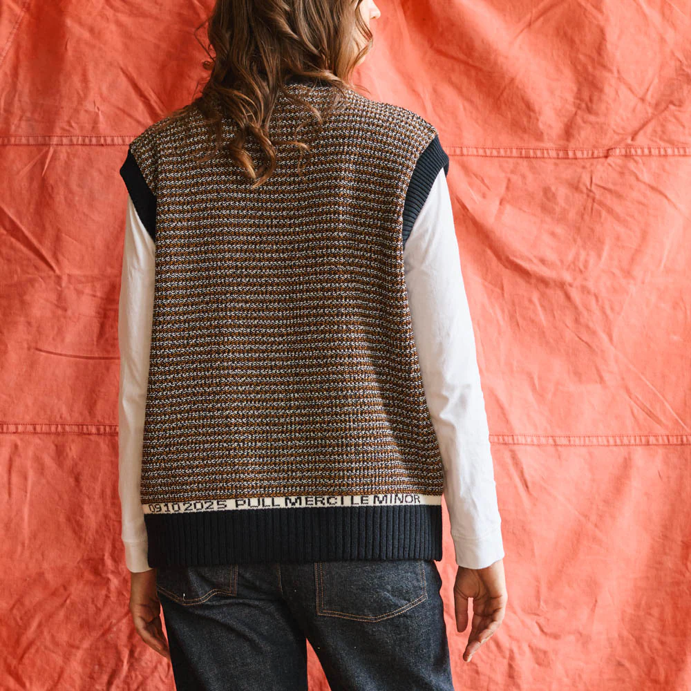 Le Minor x Merci - Pull Malo - Marine - Image 3