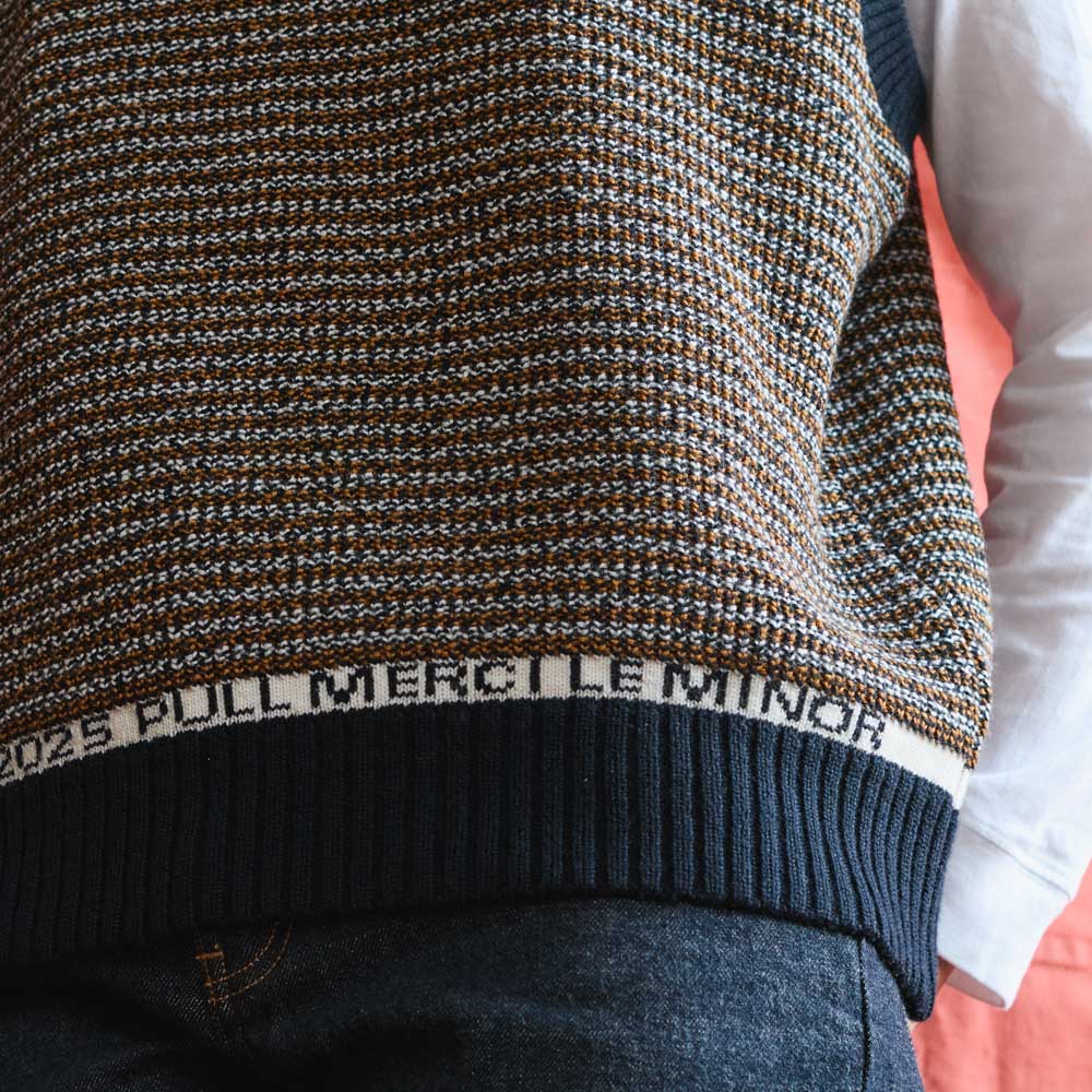 Le Minor x Merci - Pull Malo - Marine - Image 7
