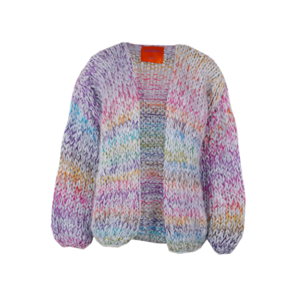 Les Tricots D'o - Cardigan Brigitte - Bleu Multi