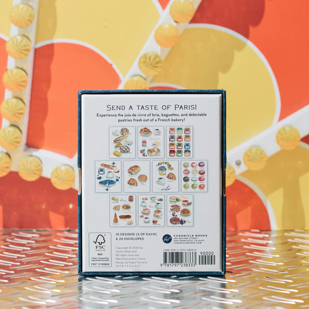 Livre de cartes postales - Brie & Baguettes Carte Enveloppe - Image 3
