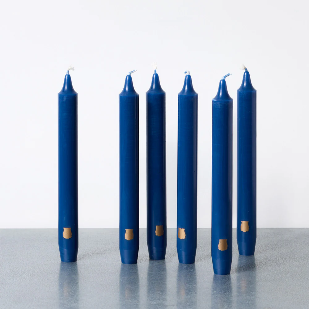 Trudon - Lot de 6 bougies Madeleine - Bleu Marine
