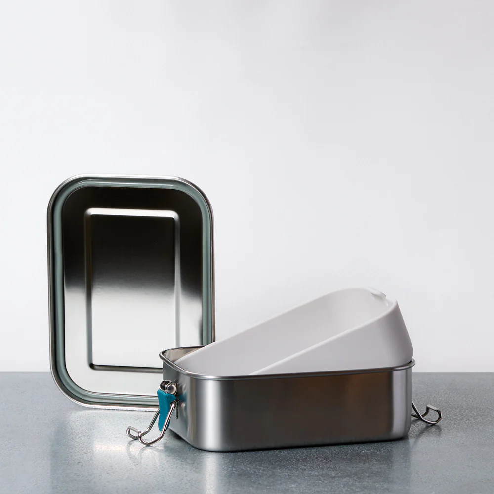 Lunch box en inox - Bleu abysse - Image 3