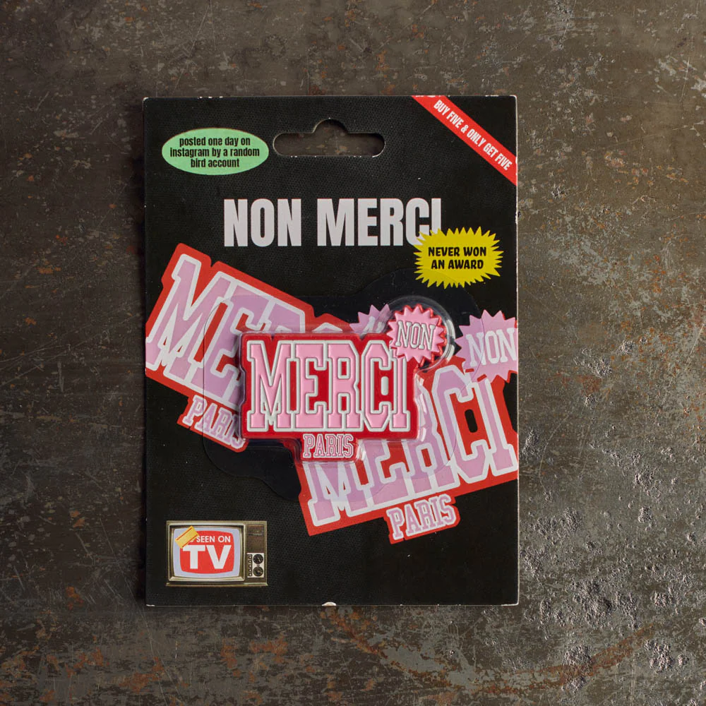 Magnet Non Merci - Rose - Image 2