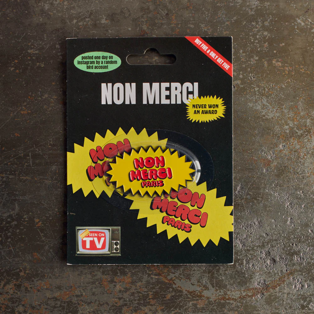 Magnet Non Merci - Rouge - Image 2
