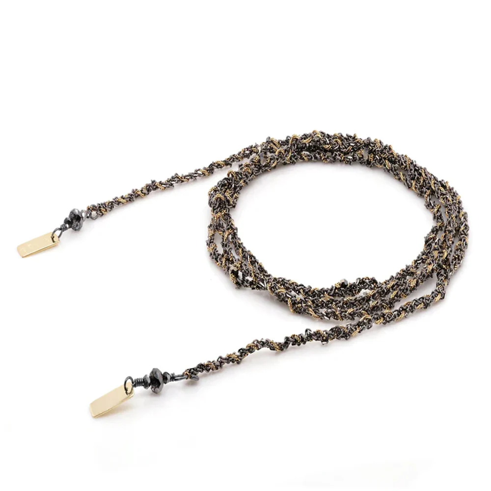 Marie Laure Chamorel - Collier n°182 - Ruthenium Gold