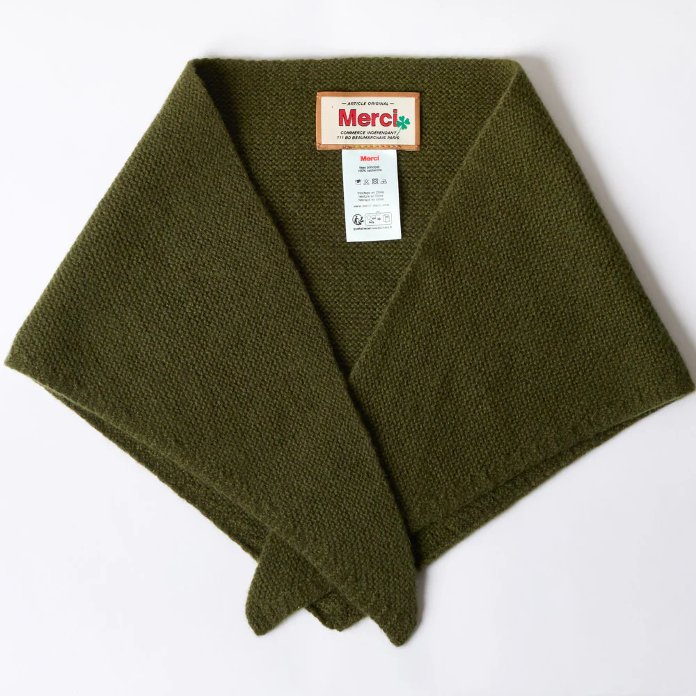 Merci - Bandana en cachemire Martine - Kaki - Image 3