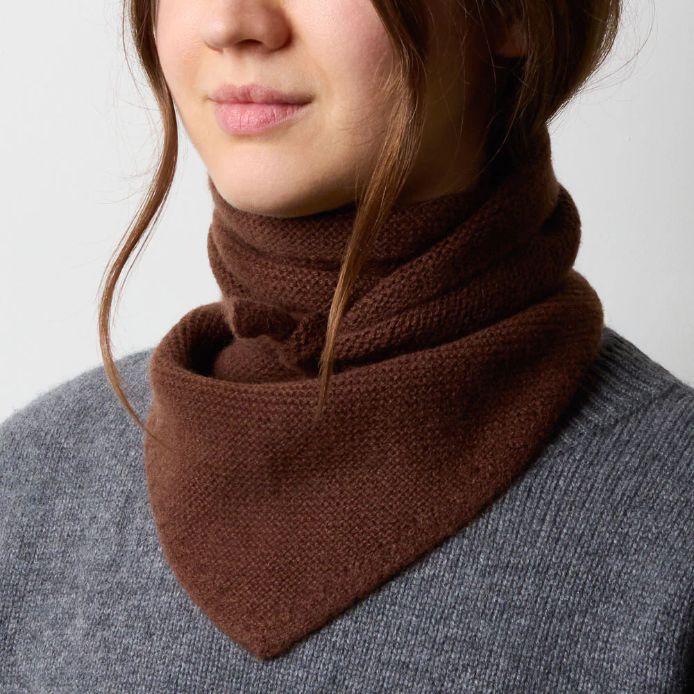 Merci - Bandana en cachemire Martine - Marron - Image 2