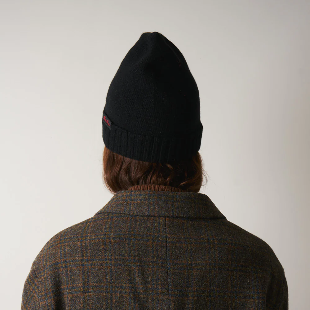 Merci - Bonnet en laine et cachemire - Noir & Rouge - Image 2