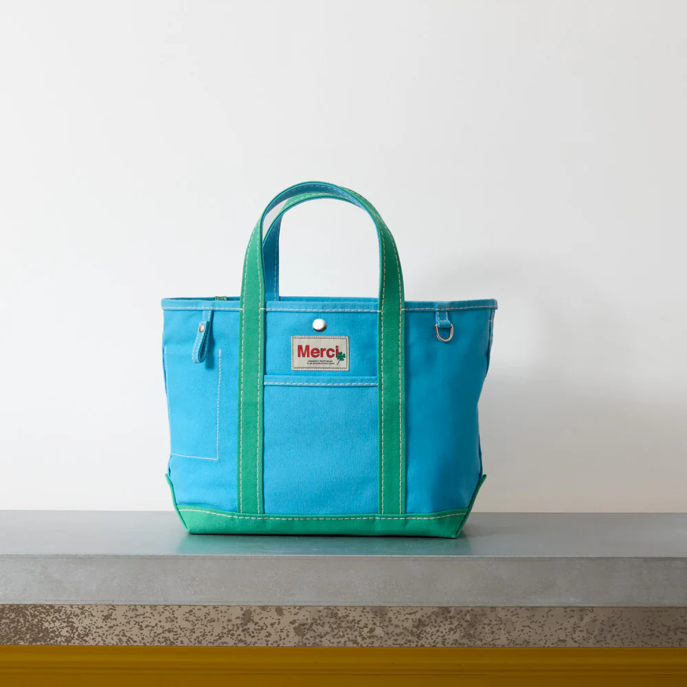 Merci - Cabas Candide - Bleu & Menthe - Image 3