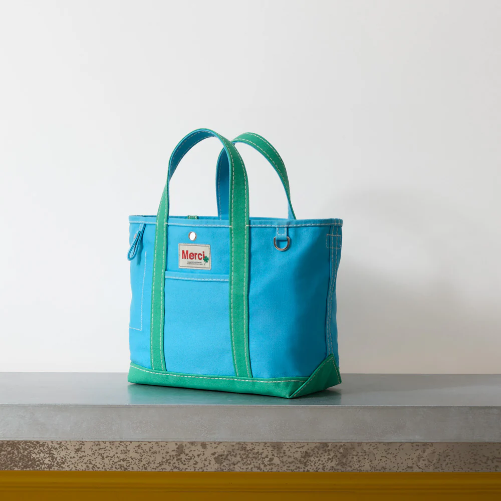 Merci - Cabas Candide - Bleu & Menthe - Image 4