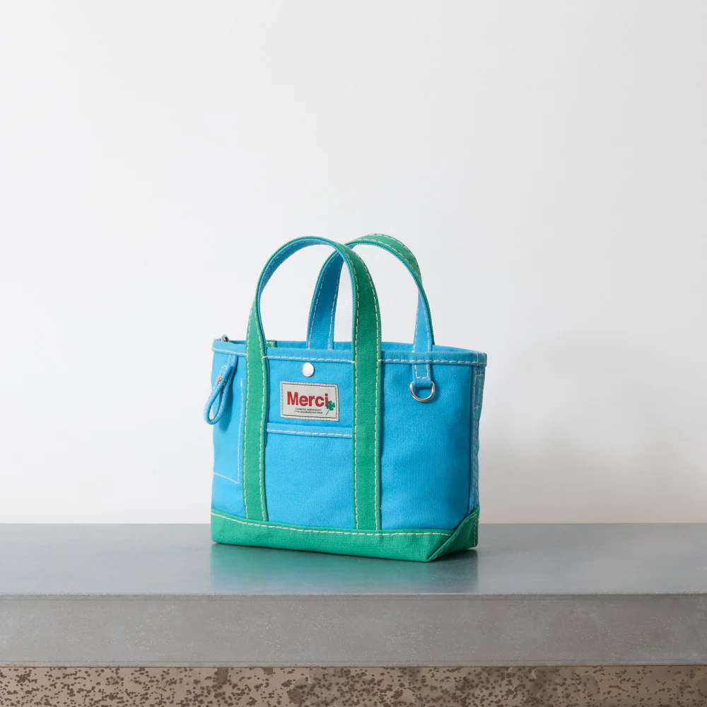 Merci - Cabas Candide - Bleu & Menthe - Image 5