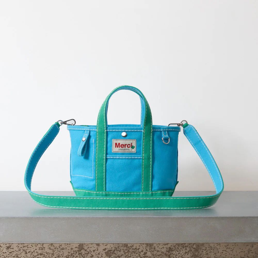 Merci - Cabas Candide - Bleu & Menthe - Image 6