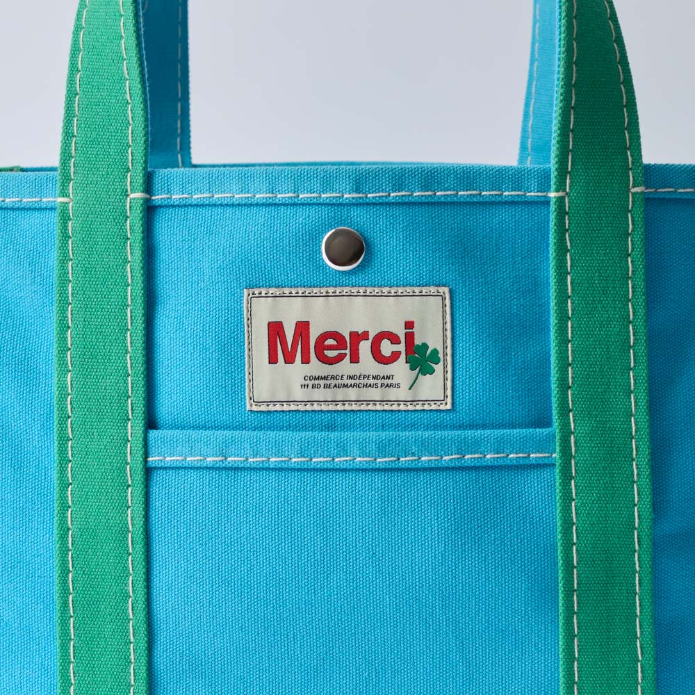 Merci - Cabas Candide - Bleu & Menthe - Image 7