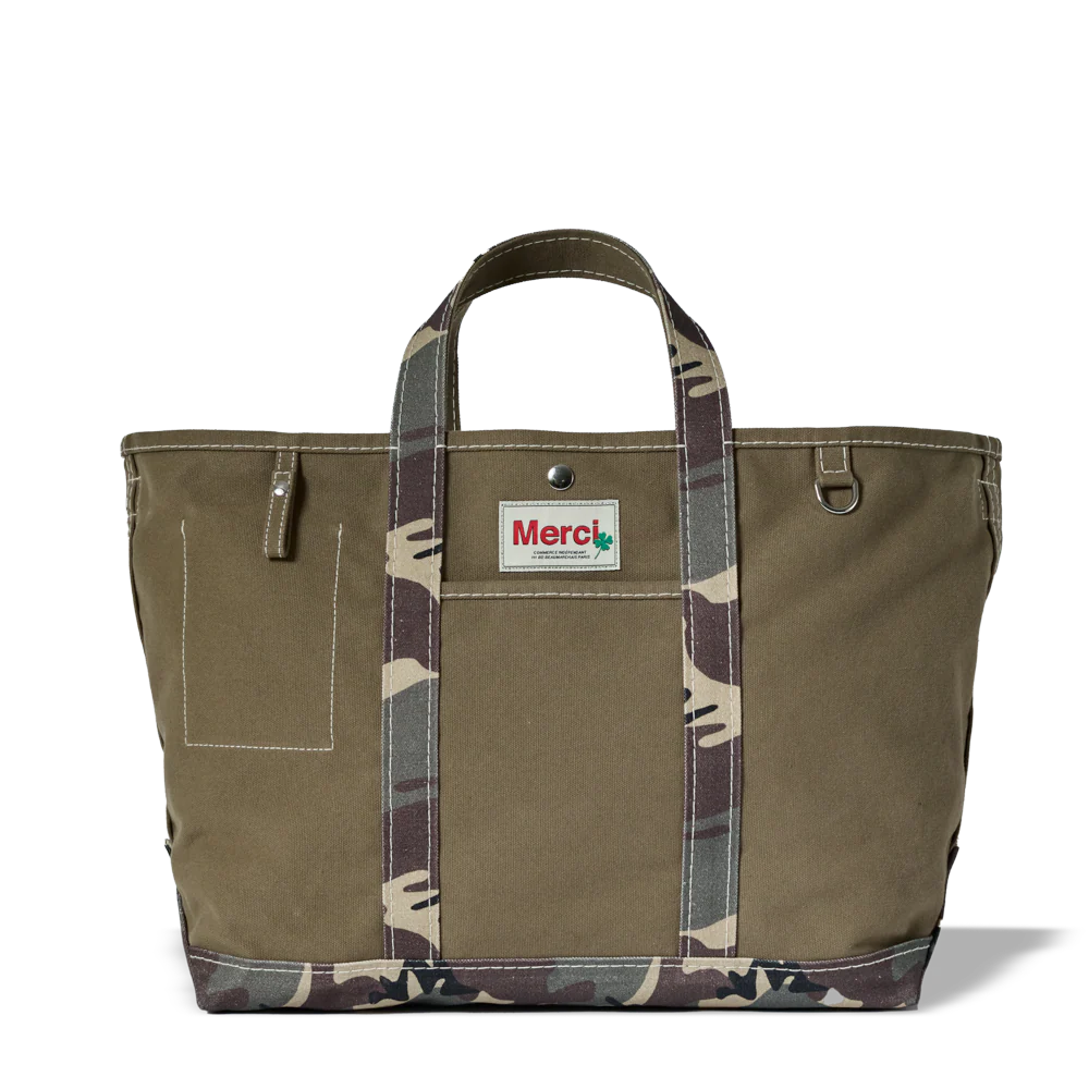 Merci - Cabas Candide en canvas - Camo - Image 17
