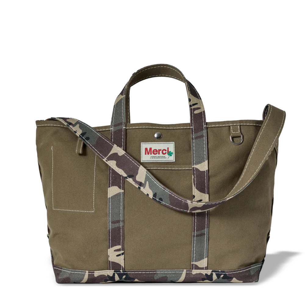 Merci - Cabas Candide en canvas - Camo - Image 18