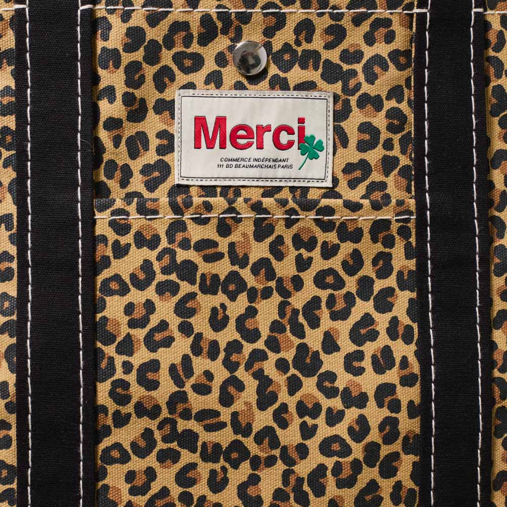 Merci - Cabas Candide en canvas - Léopard & Noir - Image 12