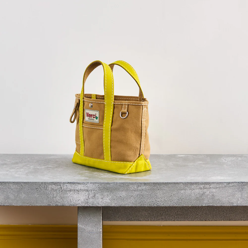 Merci - Cabas Candide en canvas - Jaune - Image 18