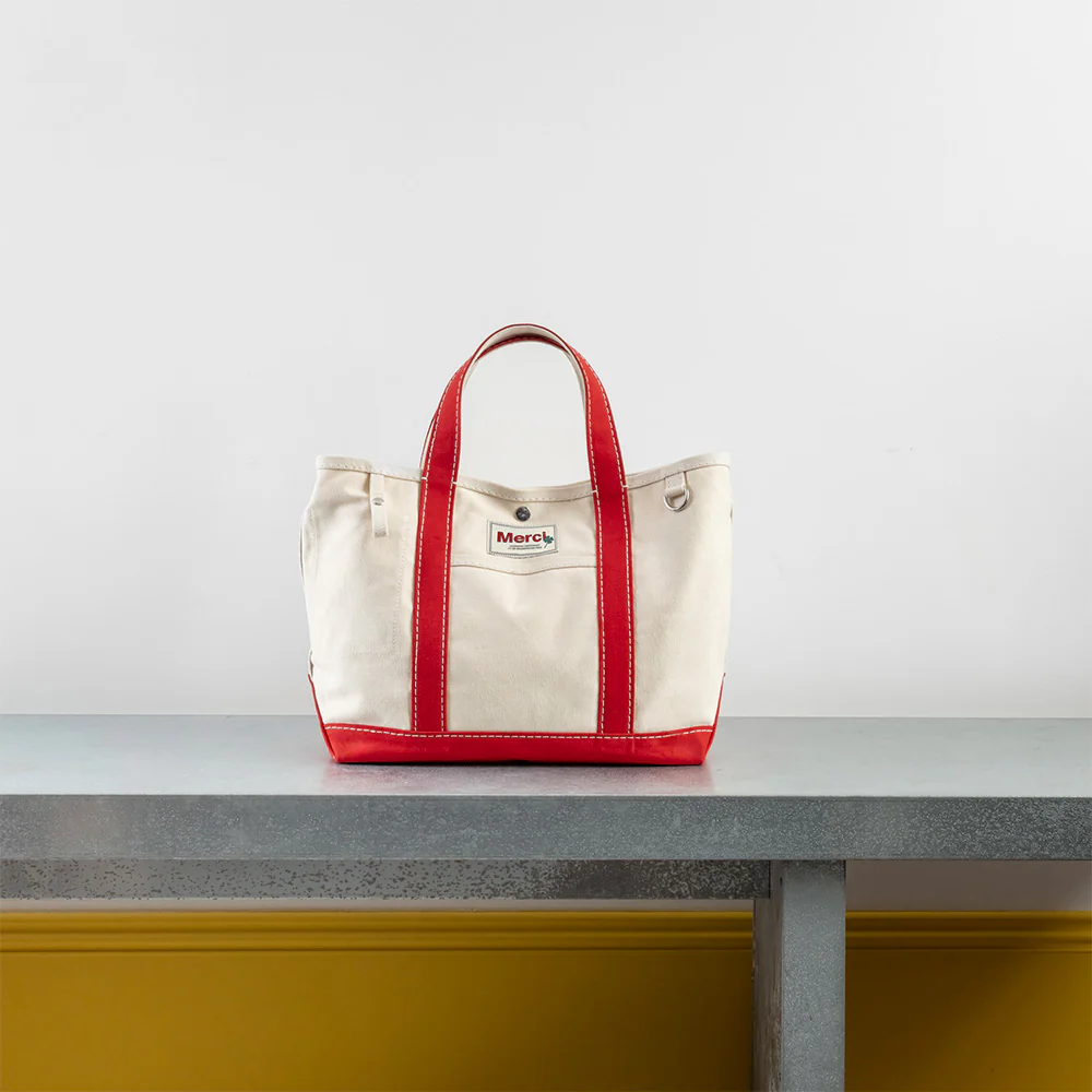 Merci - Cabas Candide en canvas - Rouge - Image 12