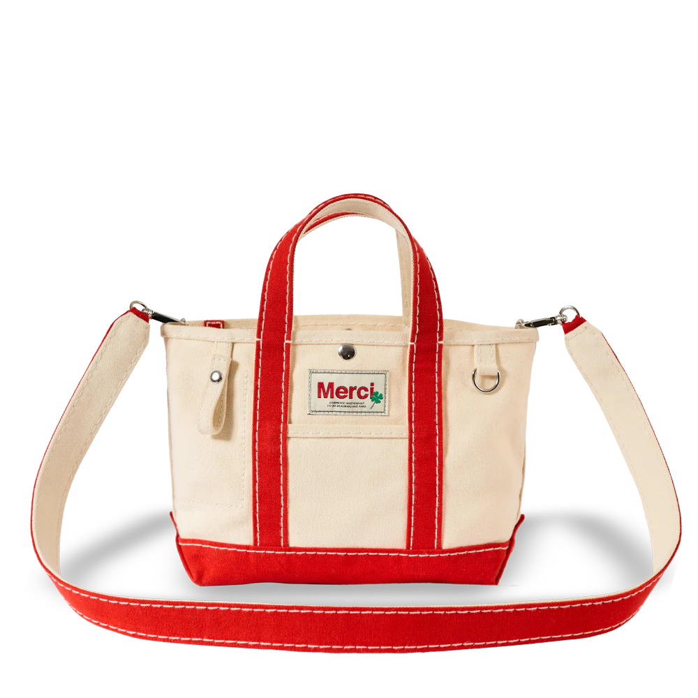 Merci - Cabas Candide en canvas - Rouge - Image 16
