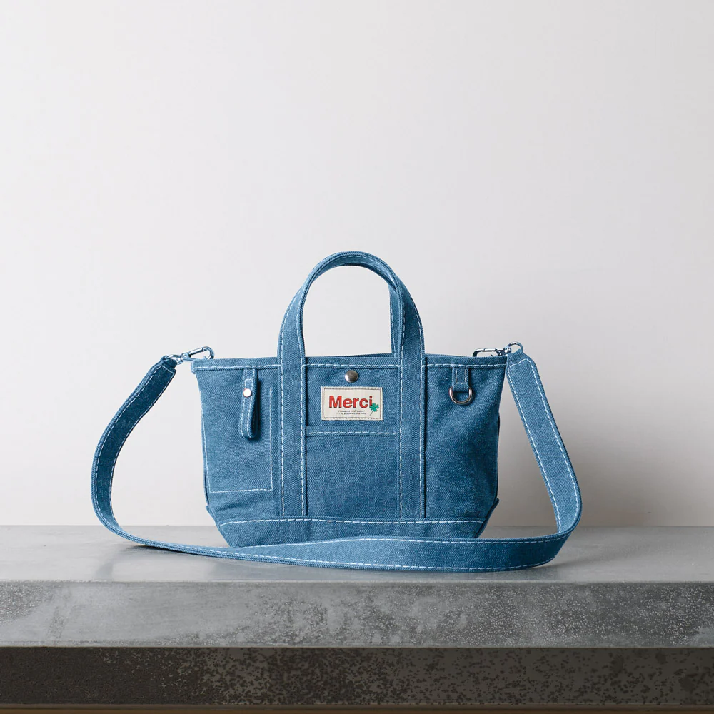 Merci - Cabas Candide Uni - Denim - Image 4