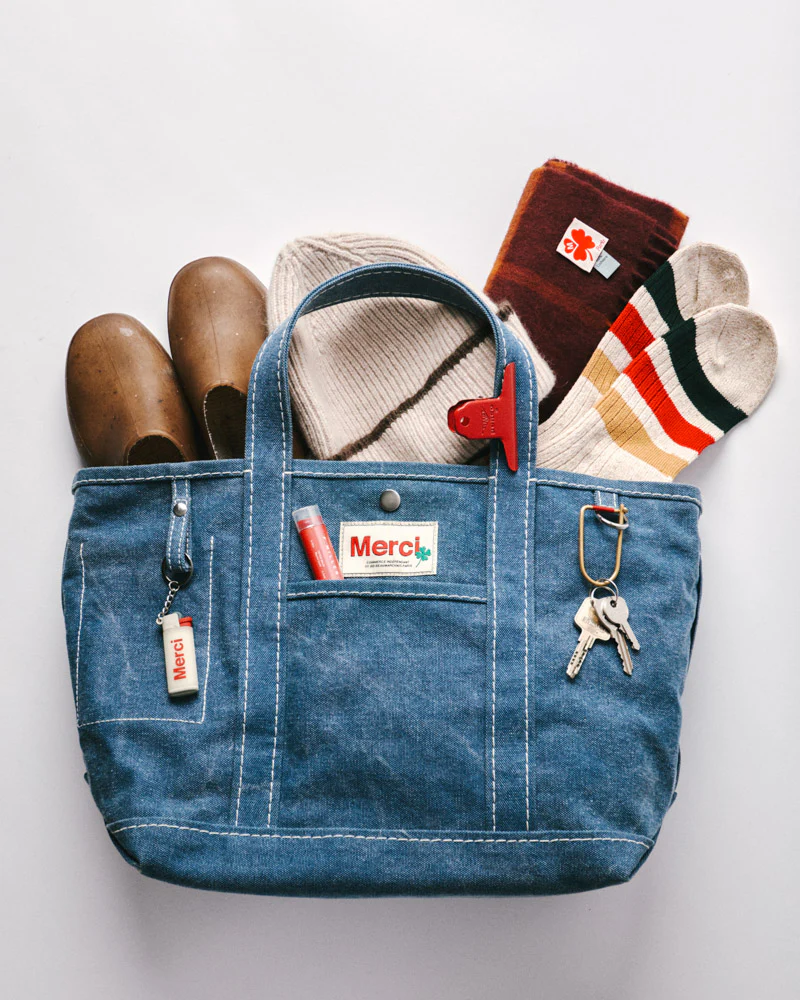 Merci - Cabas Candide Uni - Denim - Image 8