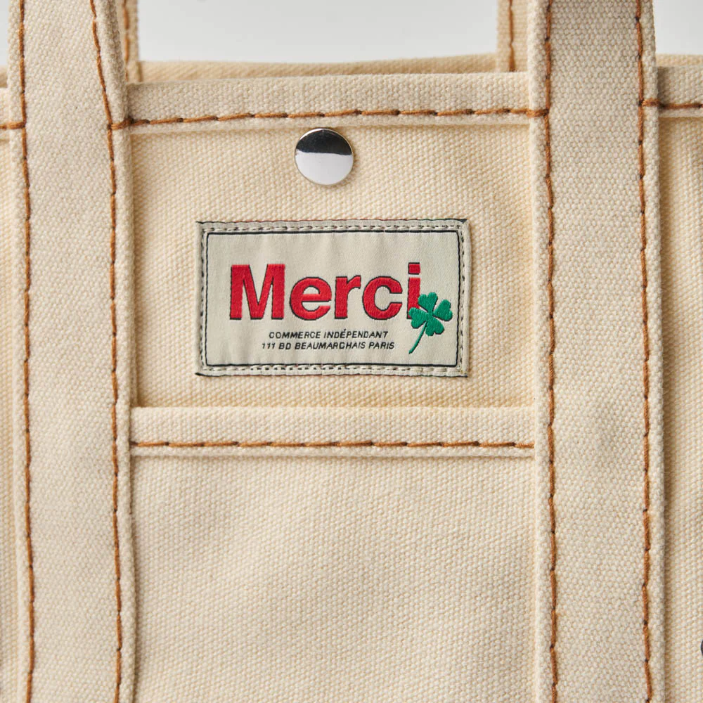 Merci - Cabas Candide Uni - Ecru - Image 10