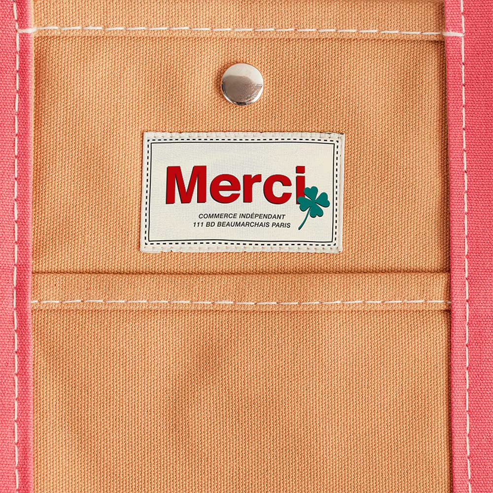 Merci - Cabas Candide en canvas - Rose - Image 9
