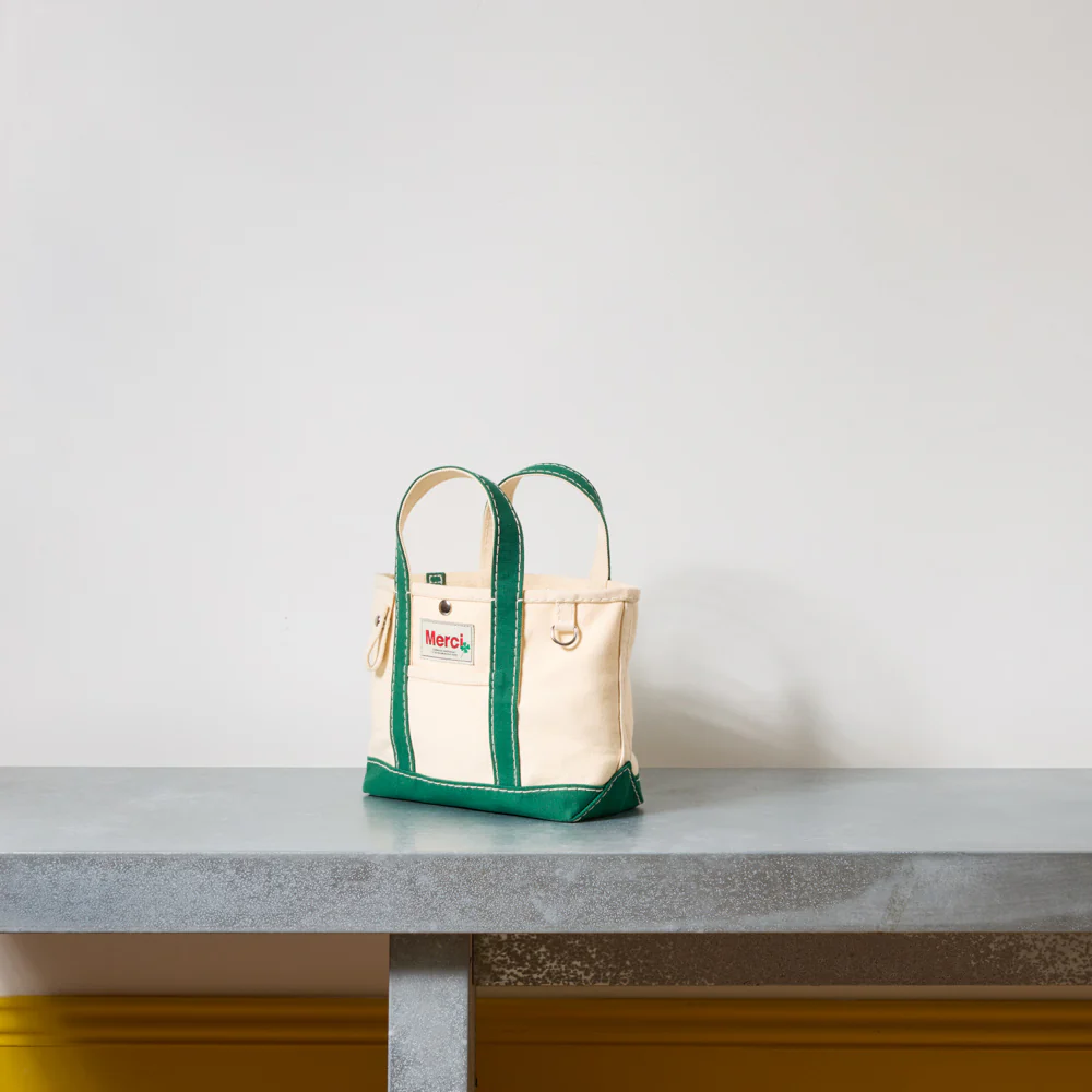 Merci - Cabas Candide en canvas - Vert - Image 12
