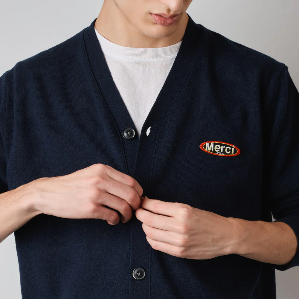 Merci - Cardigan Charlie - Marine - Image 2