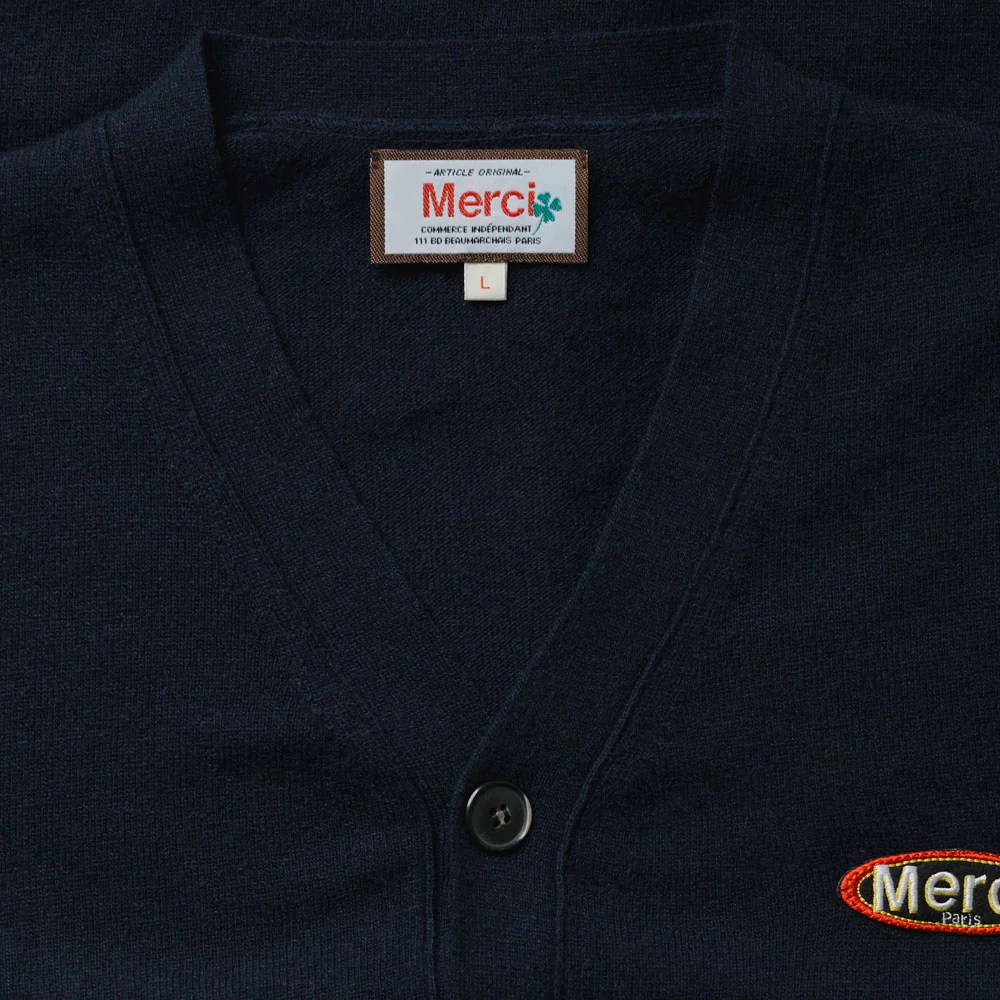 Merci - Cardigan Charlie - Marine - Image 4